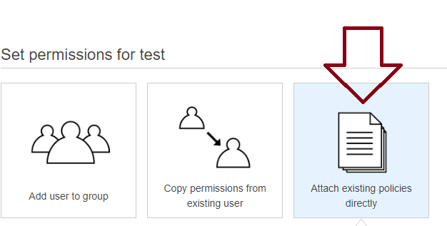 Attach Existing Policy