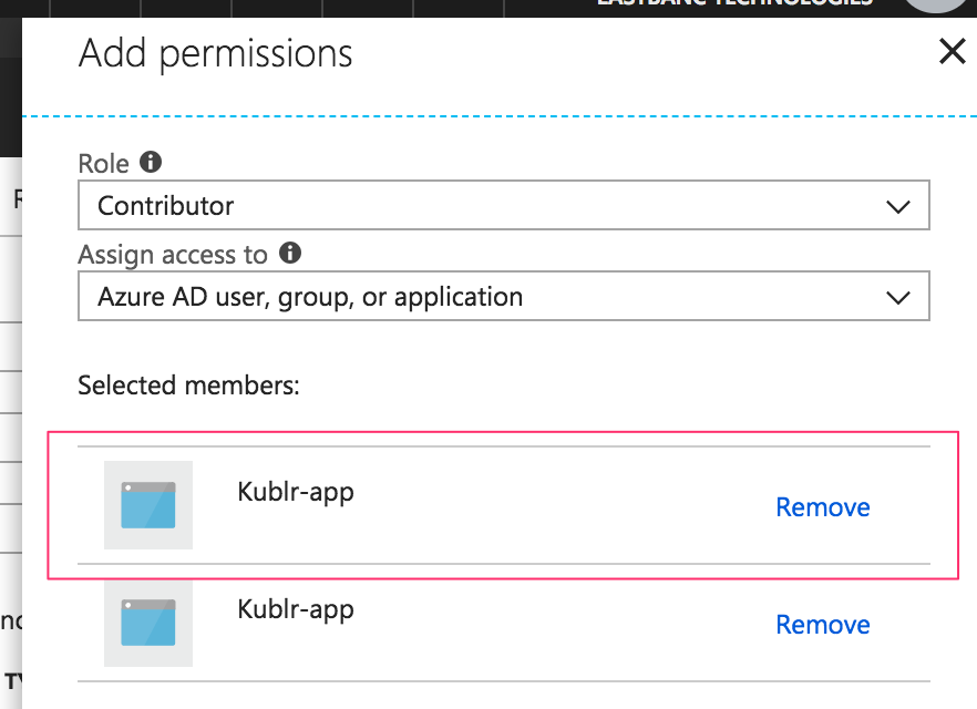 Select an application
