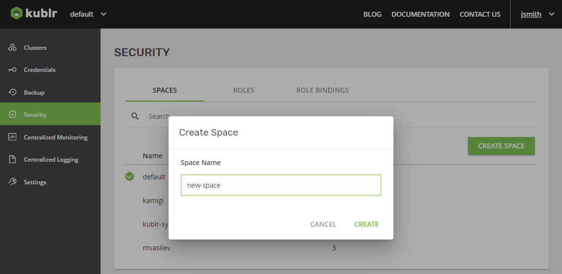 Creating Space