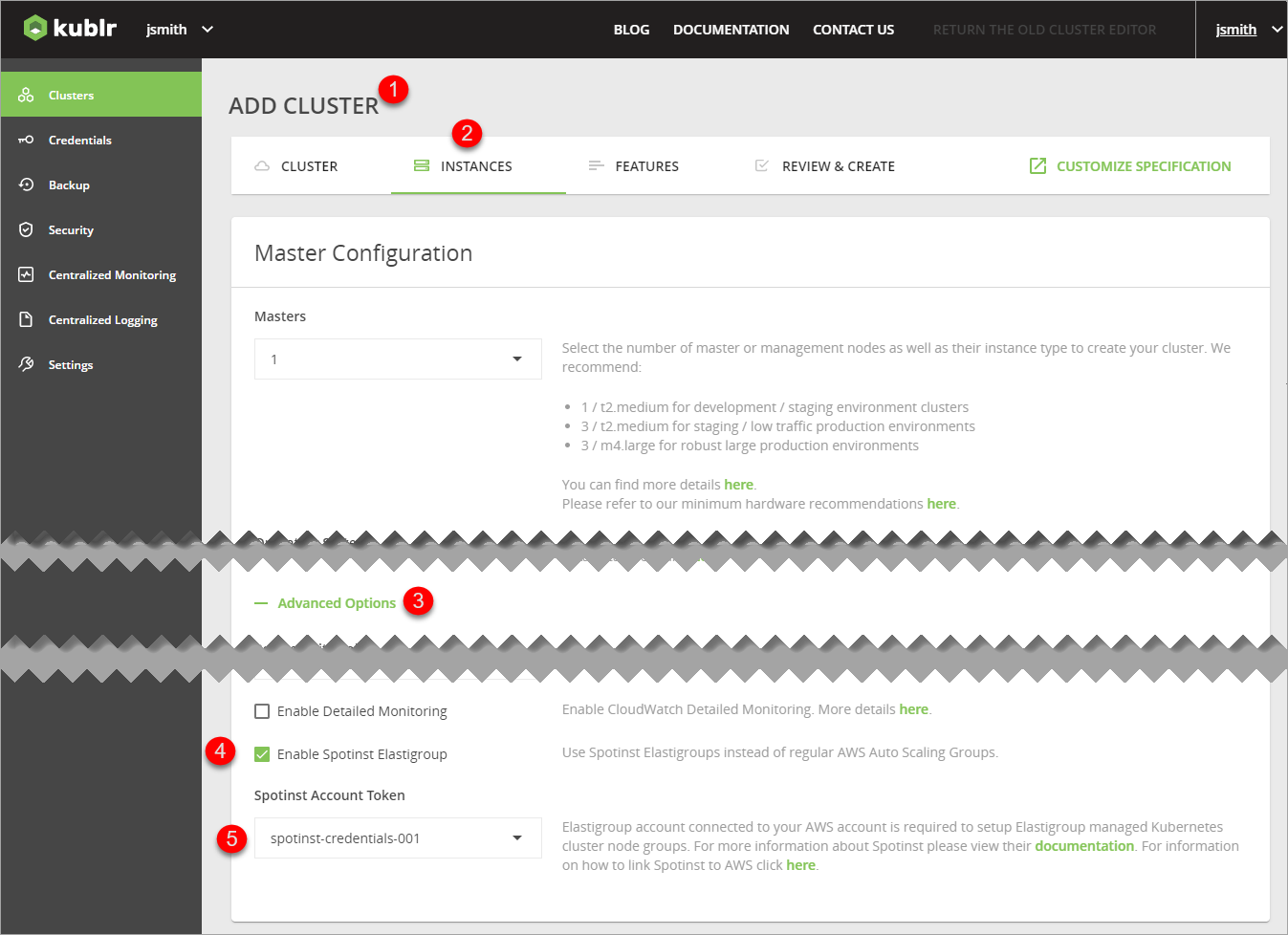 Kublr - Enabling Spotinst Elastigroup for Cluster